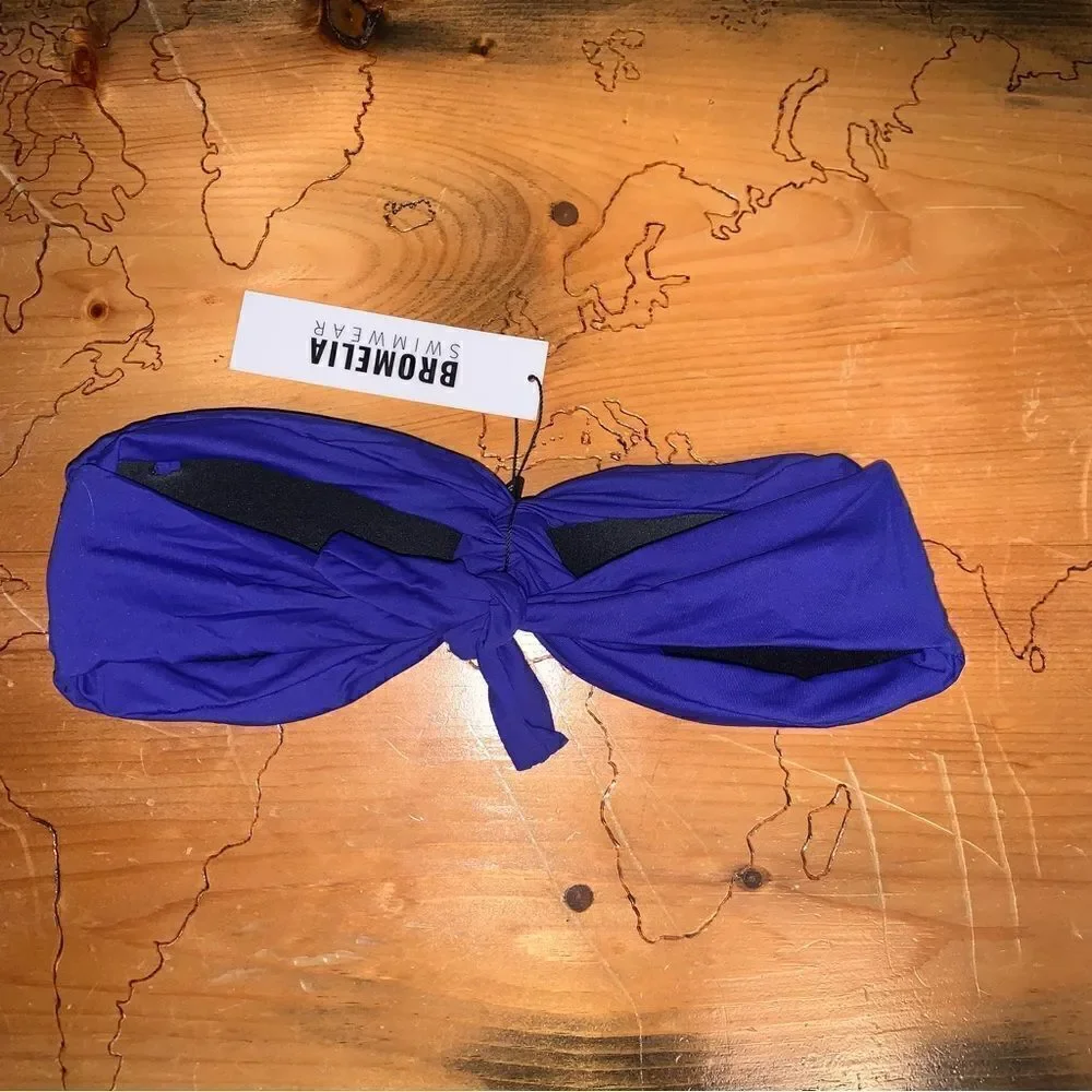 NWT Bromelia Swimwear Strapless Bikini Top Small